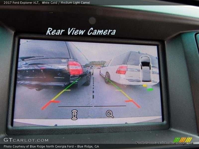 White Gold / Medium Light Camel 2017 Ford Explorer XLT