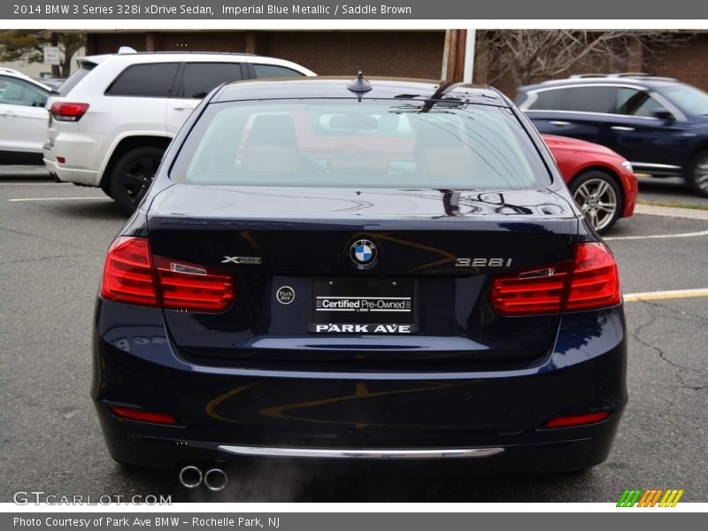 Imperial Blue Metallic / Saddle Brown 2014 BMW 3 Series 328i xDrive Sedan