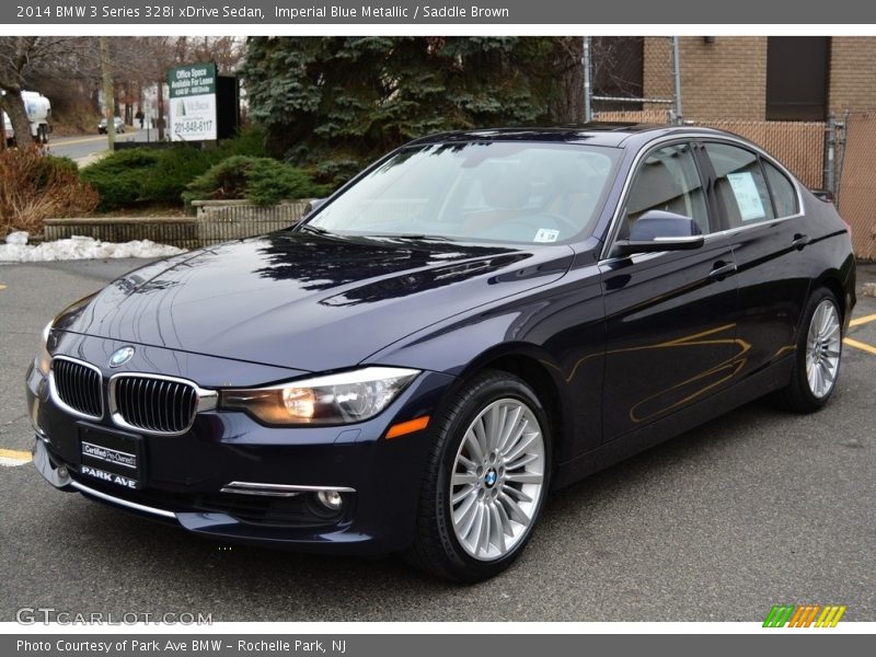 Imperial Blue Metallic / Saddle Brown 2014 BMW 3 Series 328i xDrive Sedan