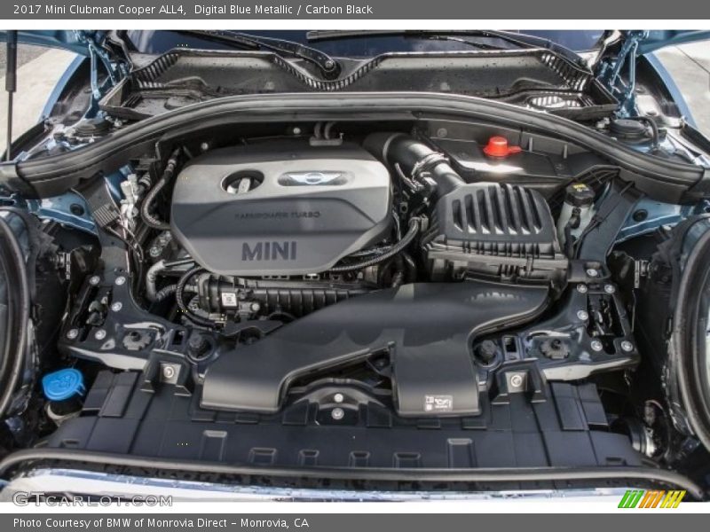 Digital Blue Metallic / Carbon Black 2017 Mini Clubman Cooper ALL4