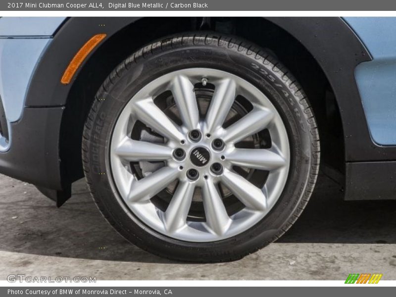 Digital Blue Metallic / Carbon Black 2017 Mini Clubman Cooper ALL4