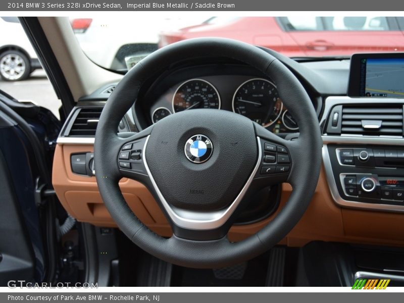 Imperial Blue Metallic / Saddle Brown 2014 BMW 3 Series 328i xDrive Sedan