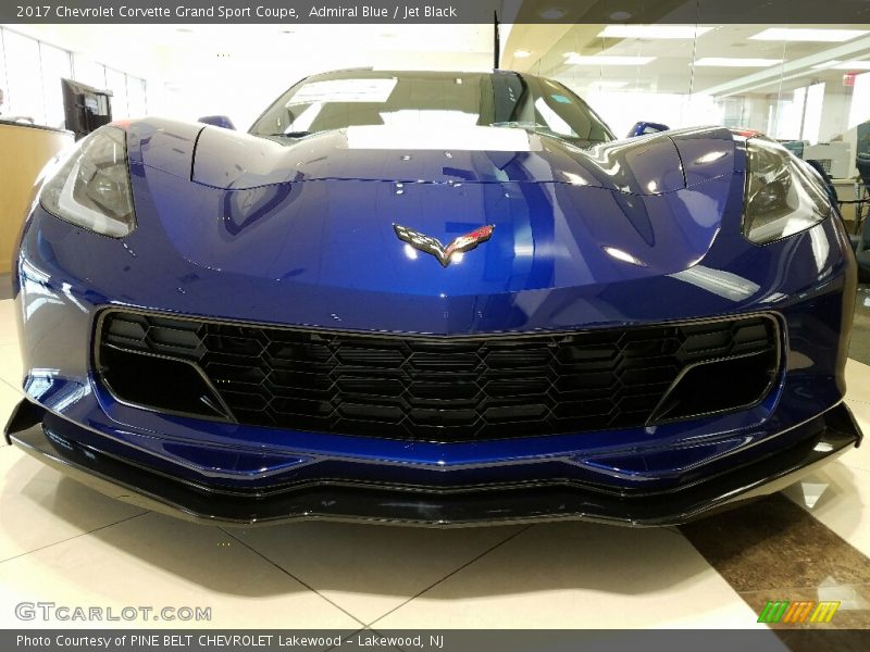 Admiral Blue / Jet Black 2017 Chevrolet Corvette Grand Sport Coupe