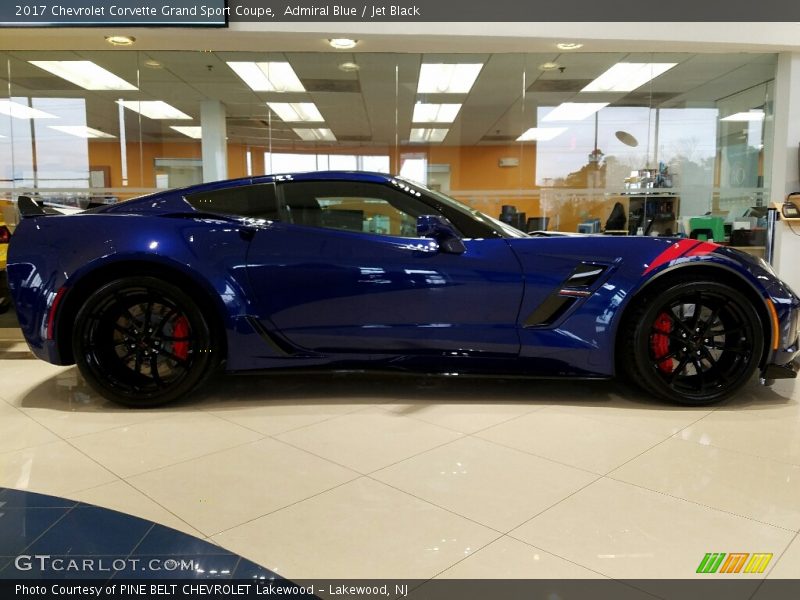 Admiral Blue / Jet Black 2017 Chevrolet Corvette Grand Sport Coupe