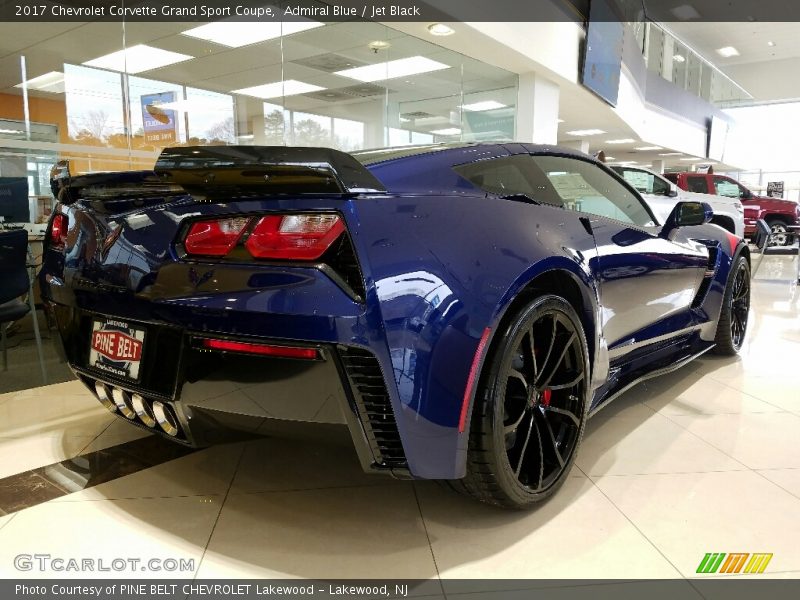 Admiral Blue / Jet Black 2017 Chevrolet Corvette Grand Sport Coupe