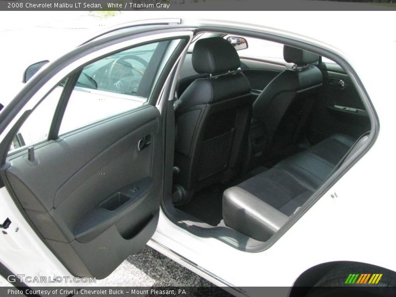 White / Titanium Gray 2008 Chevrolet Malibu LT Sedan