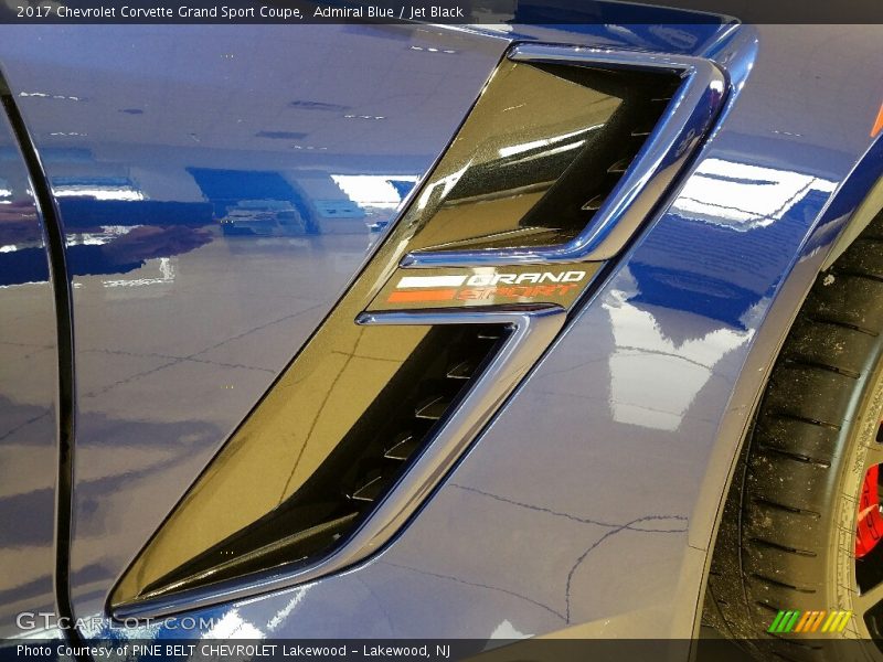 Admiral Blue / Jet Black 2017 Chevrolet Corvette Grand Sport Coupe