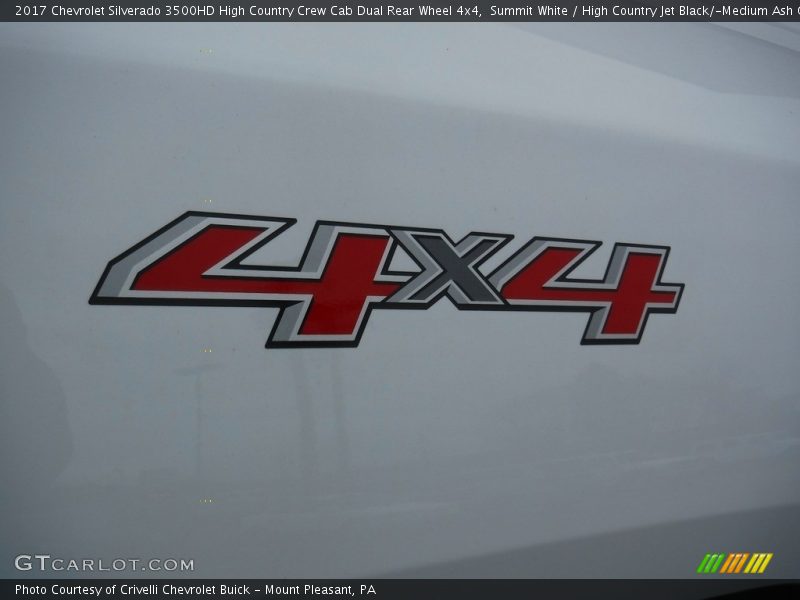  2017 Silverado 3500HD High Country Crew Cab Dual Rear Wheel 4x4 Logo