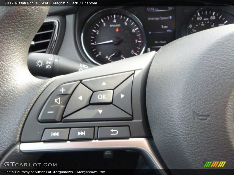 Magnetic Black / Charcoal 2017 Nissan Rogue S AWD