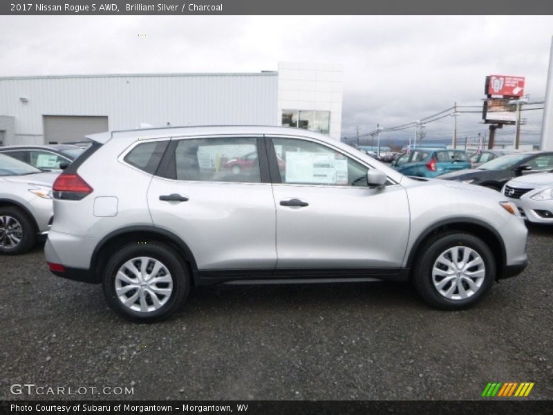 Brilliant Silver / Charcoal 2017 Nissan Rogue S AWD
