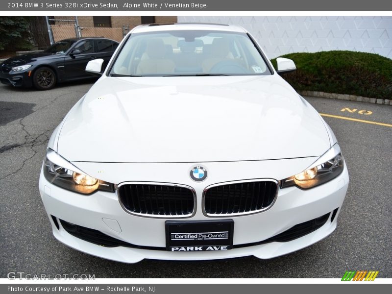 Alpine White / Venetian Beige 2014 BMW 3 Series 328i xDrive Sedan