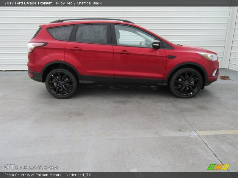 Ruby Red / Charcoal Black 2017 Ford Escape Titanium