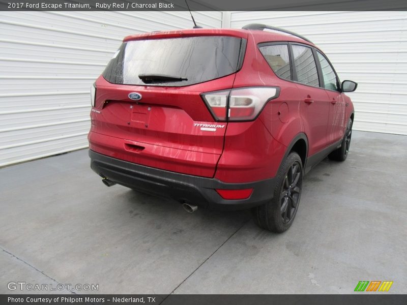 Ruby Red / Charcoal Black 2017 Ford Escape Titanium