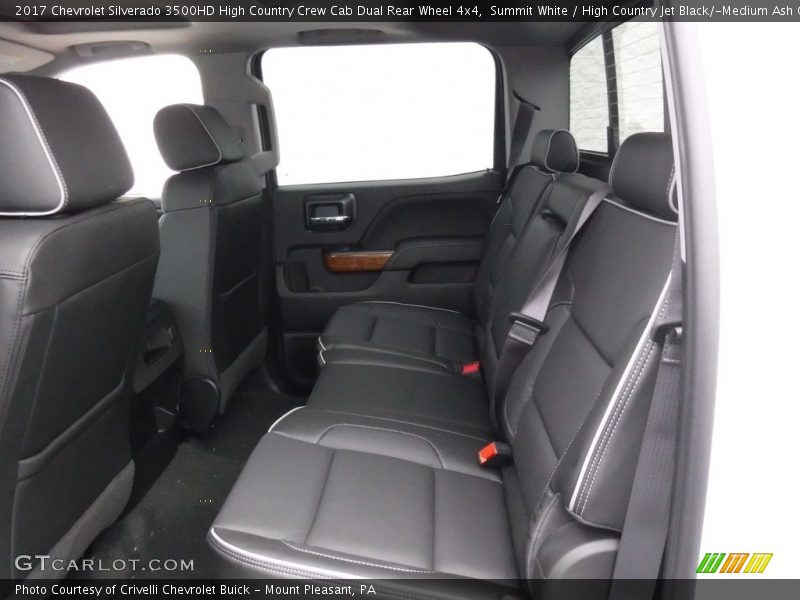 Rear Seat of 2017 Silverado 3500HD High Country Crew Cab Dual Rear Wheel 4x4