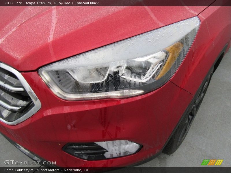 Ruby Red / Charcoal Black 2017 Ford Escape Titanium