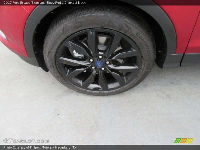 Ruby Red / Charcoal Black 2017 Ford Escape Titanium