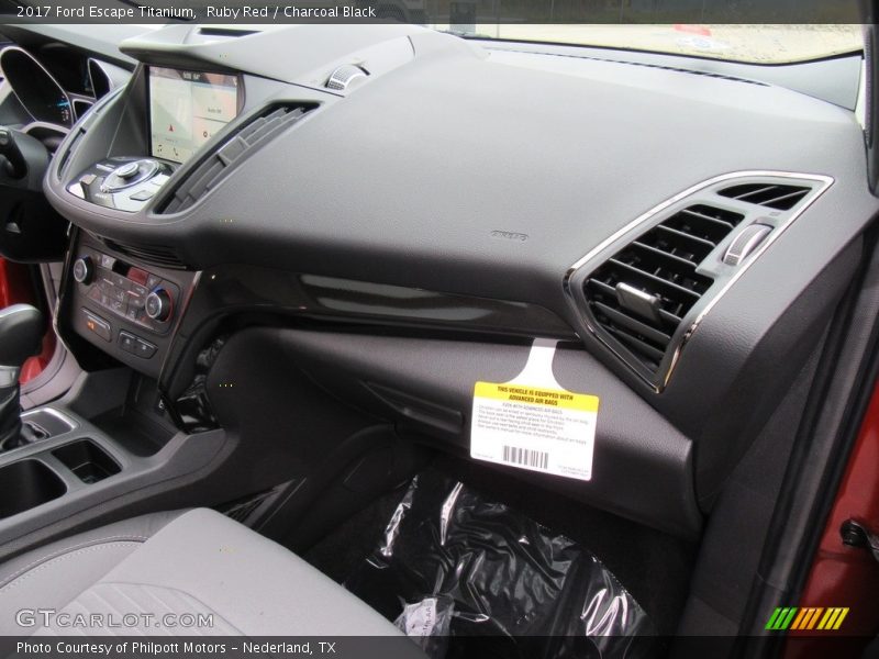 Ruby Red / Charcoal Black 2017 Ford Escape Titanium