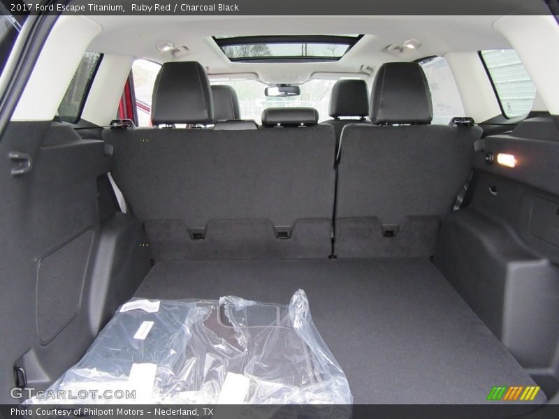 Ruby Red / Charcoal Black 2017 Ford Escape Titanium
