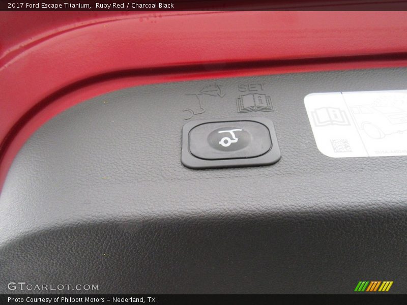 Ruby Red / Charcoal Black 2017 Ford Escape Titanium