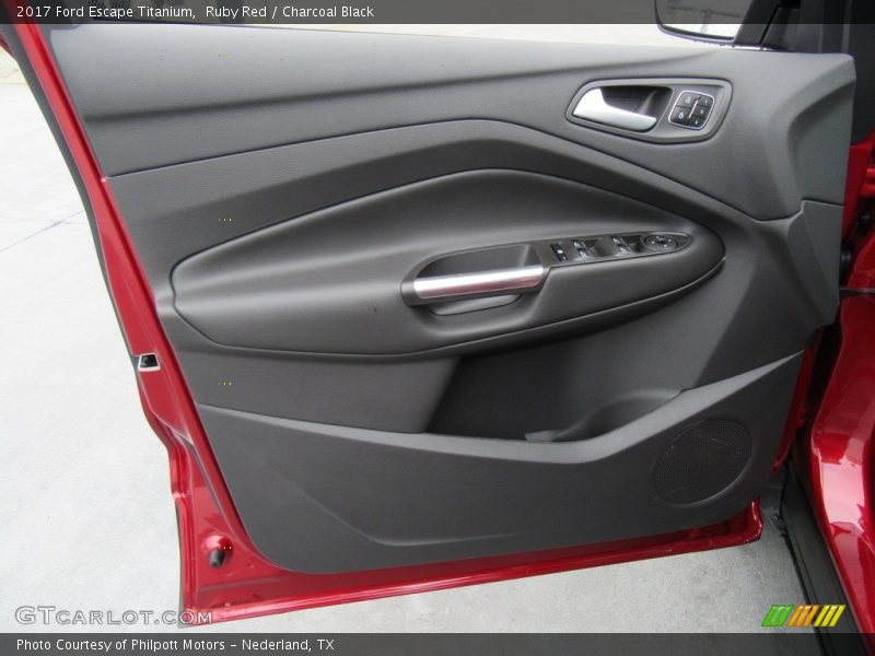 Ruby Red / Charcoal Black 2017 Ford Escape Titanium