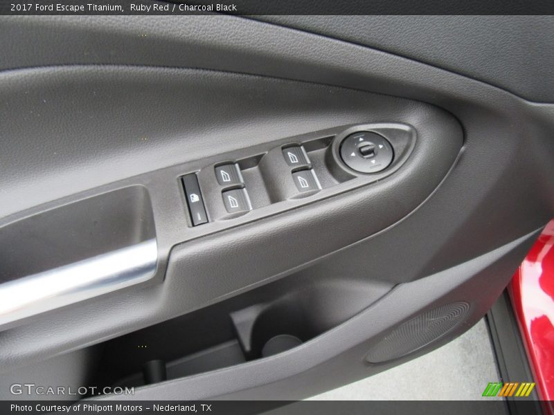Ruby Red / Charcoal Black 2017 Ford Escape Titanium