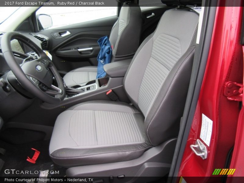 Ruby Red / Charcoal Black 2017 Ford Escape Titanium