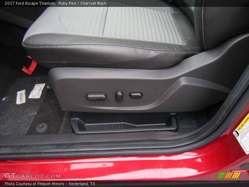 Ruby Red / Charcoal Black 2017 Ford Escape Titanium