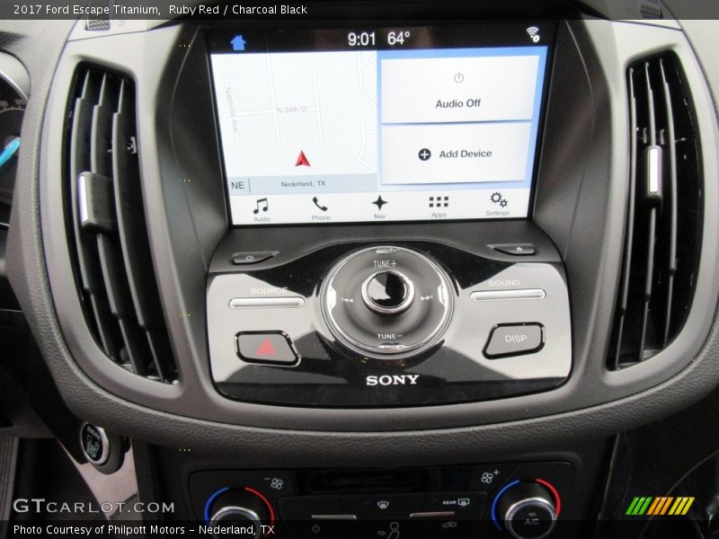 Ruby Red / Charcoal Black 2017 Ford Escape Titanium