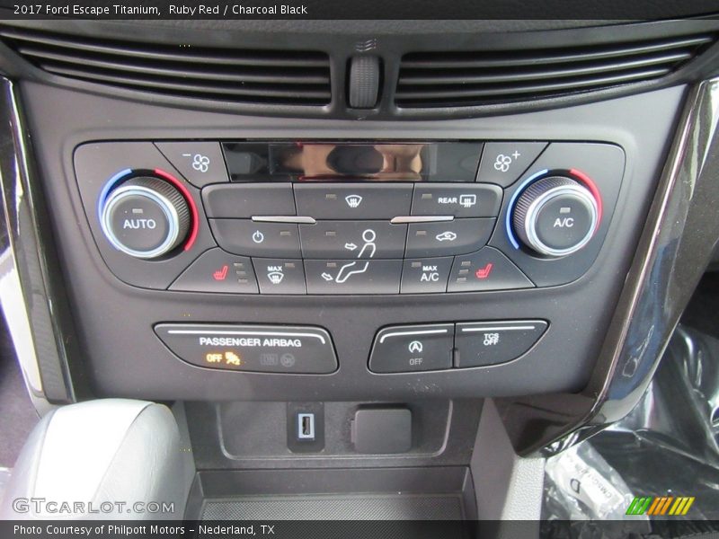 Ruby Red / Charcoal Black 2017 Ford Escape Titanium