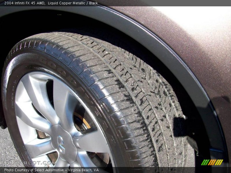 Liquid Copper Metallic / Black 2004 Infiniti FX 45 AWD