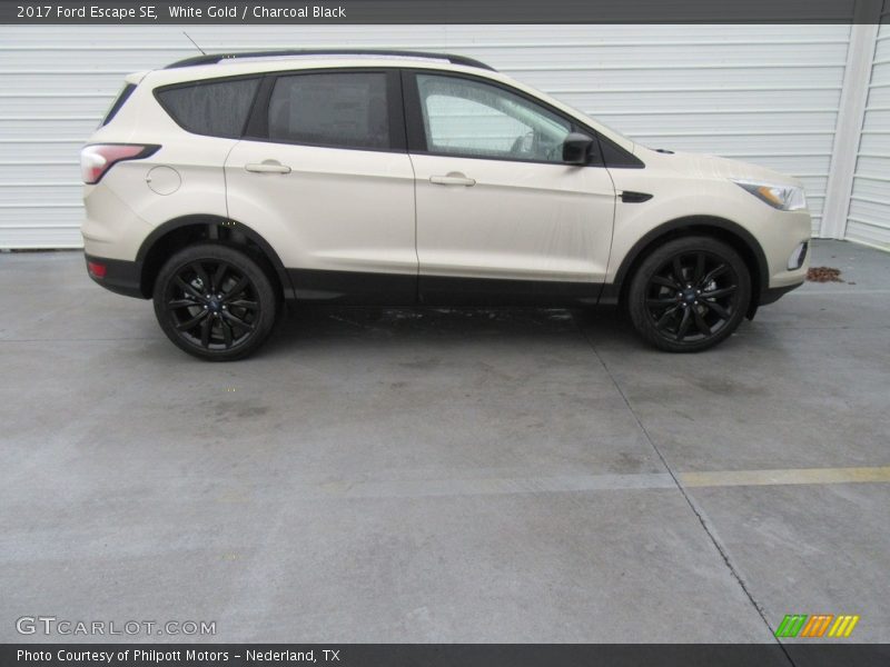 White Gold / Charcoal Black 2017 Ford Escape SE