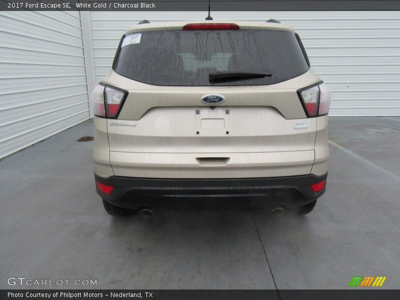 White Gold / Charcoal Black 2017 Ford Escape SE