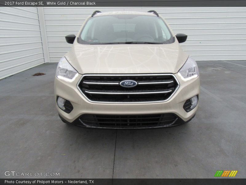 White Gold / Charcoal Black 2017 Ford Escape SE