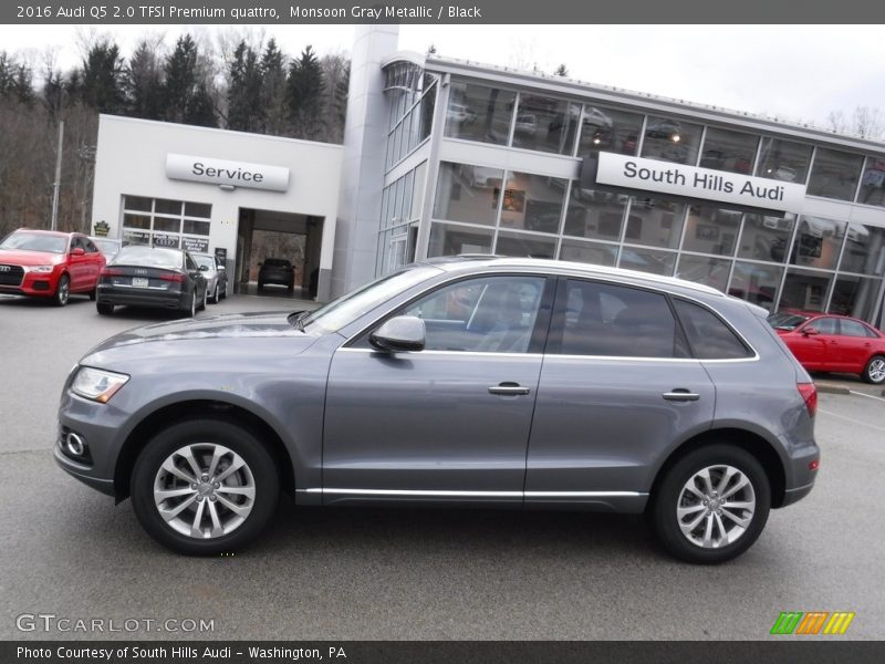 Monsoon Gray Metallic / Black 2016 Audi Q5 2.0 TFSI Premium quattro