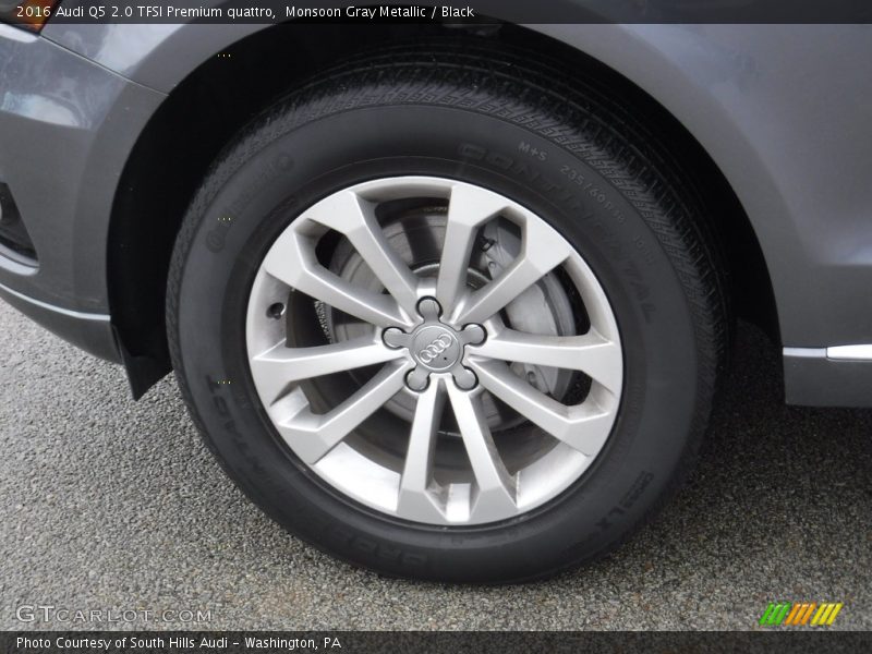 Monsoon Gray Metallic / Black 2016 Audi Q5 2.0 TFSI Premium quattro