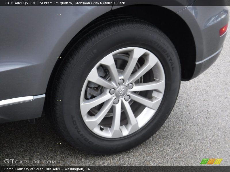 Monsoon Gray Metallic / Black 2016 Audi Q5 2.0 TFSI Premium quattro