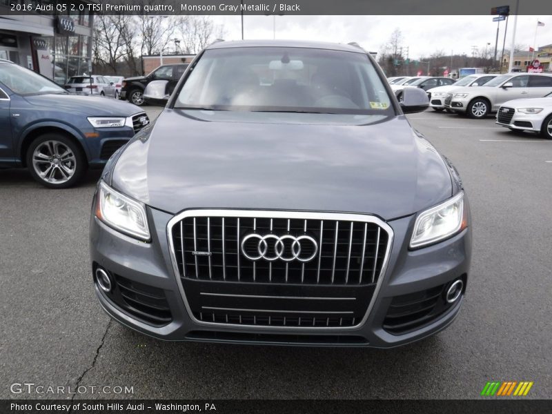 Monsoon Gray Metallic / Black 2016 Audi Q5 2.0 TFSI Premium quattro