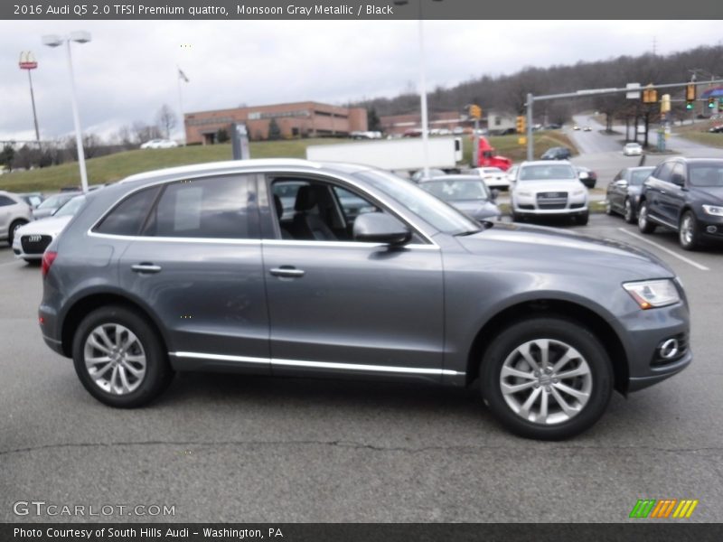 Monsoon Gray Metallic / Black 2016 Audi Q5 2.0 TFSI Premium quattro