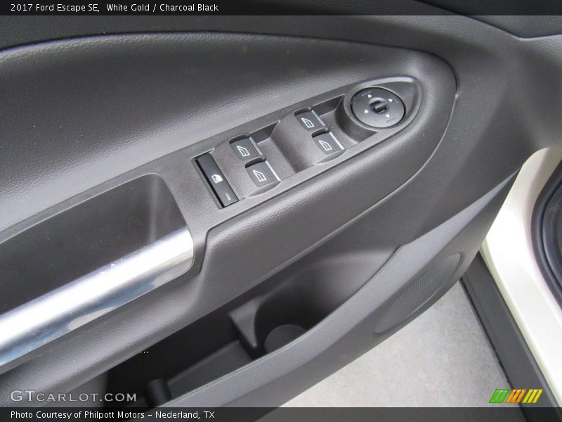 White Gold / Charcoal Black 2017 Ford Escape SE
