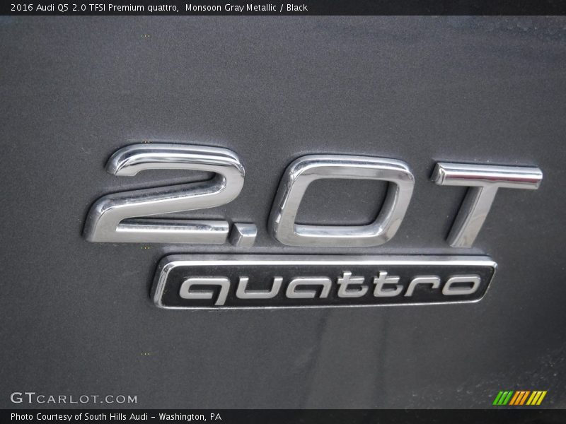Monsoon Gray Metallic / Black 2016 Audi Q5 2.0 TFSI Premium quattro
