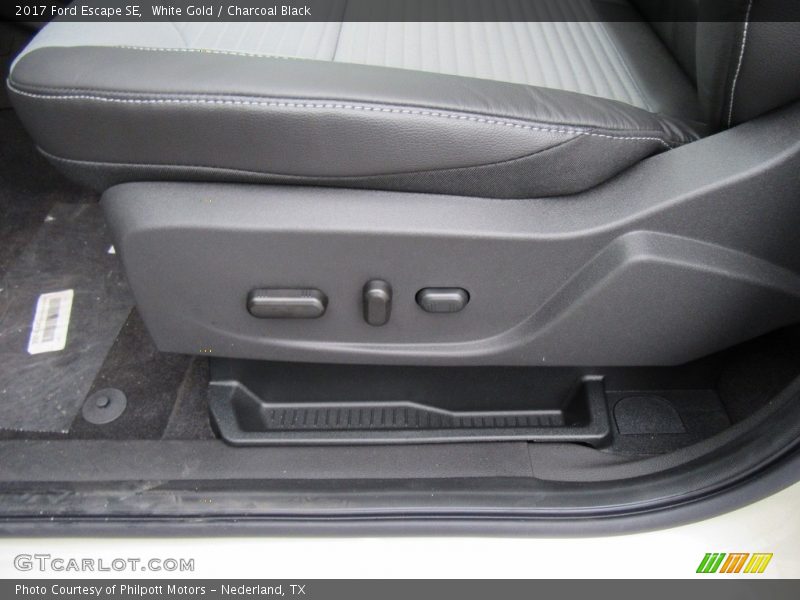 White Gold / Charcoal Black 2017 Ford Escape SE