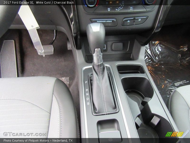 White Gold / Charcoal Black 2017 Ford Escape SE