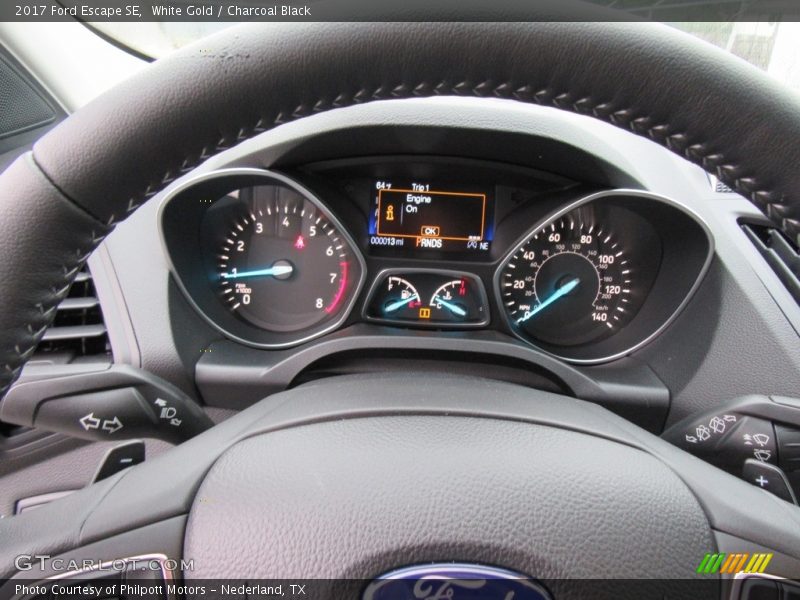 White Gold / Charcoal Black 2017 Ford Escape SE