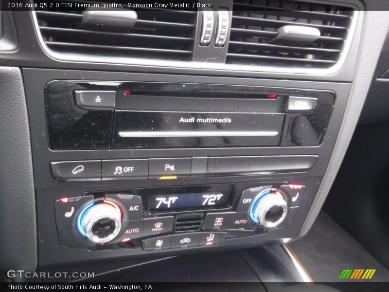 Monsoon Gray Metallic / Black 2016 Audi Q5 2.0 TFSI Premium quattro