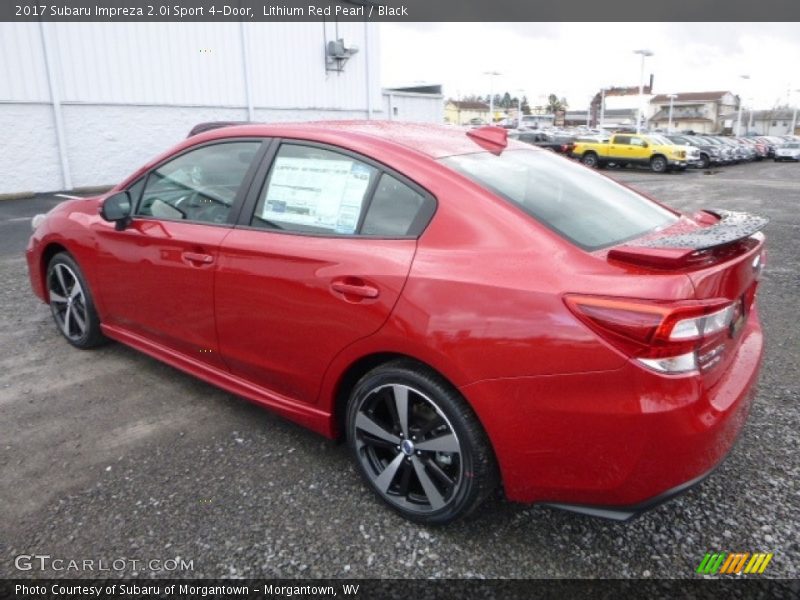 Lithium Red Pearl / Black 2017 Subaru Impreza 2.0i Sport 4-Door