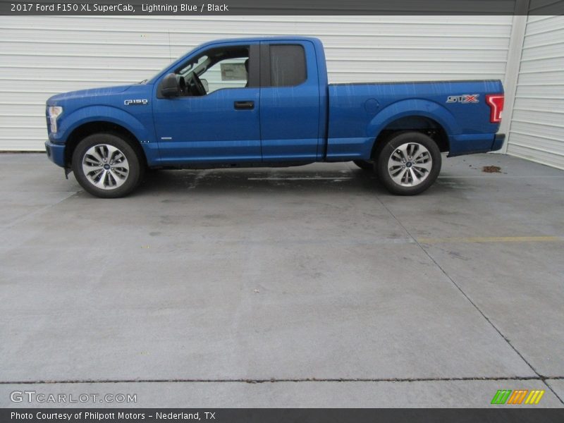 Lightning Blue / Black 2017 Ford F150 XL SuperCab