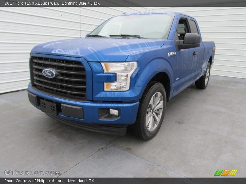 Lightning Blue / Black 2017 Ford F150 XL SuperCab