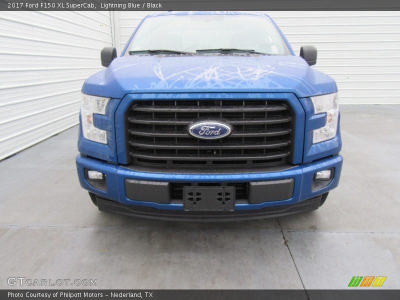 Lightning Blue / Black 2017 Ford F150 XL SuperCab