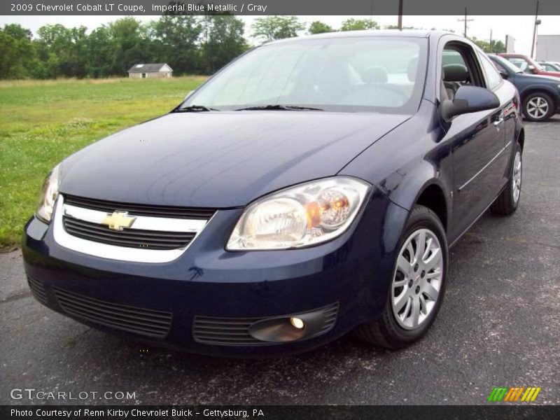 Imperial Blue Metallic / Gray 2009 Chevrolet Cobalt LT Coupe