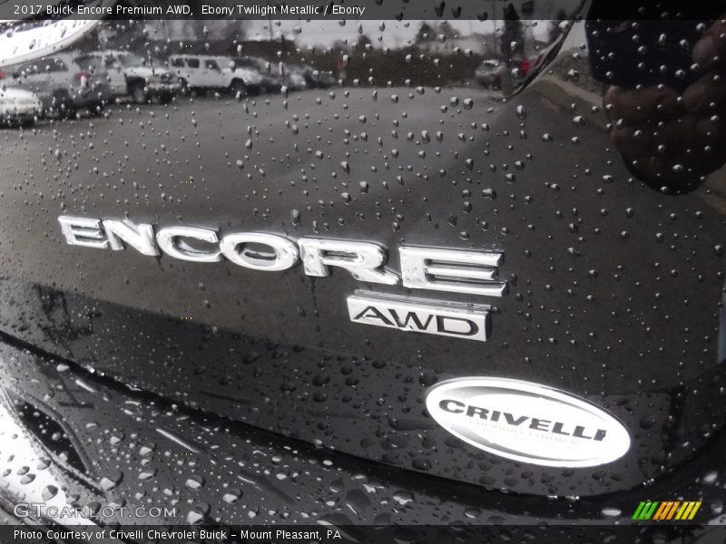Ebony Twilight Metallic / Ebony 2017 Buick Encore Premium AWD
